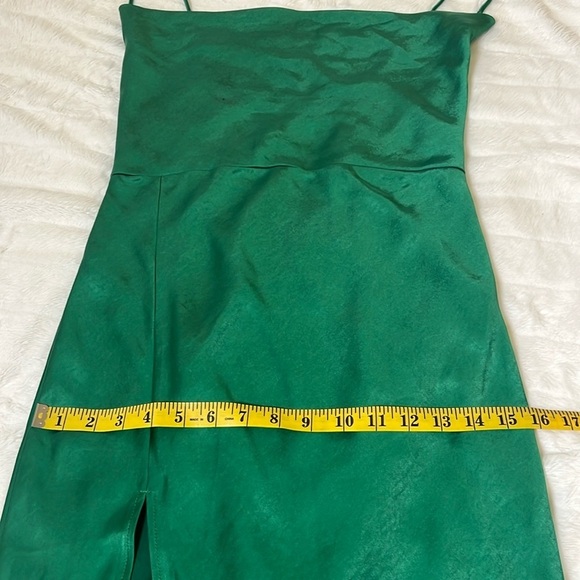 Walk the Line Emerald Green Slip Dress- LIONESS- Size S NWOT - Picture 9 of 15